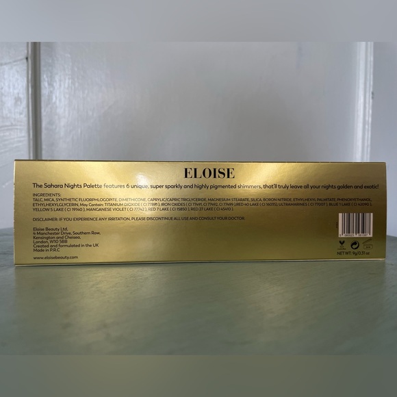 Eloise Sahara Nights Shimmer Eyeshadow Palette Luxurious Metallic Finish - Picture 5 of 5